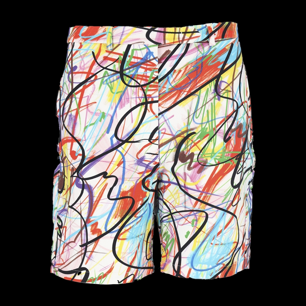 Jeremy Scott Multicolor High Waist Women's Shorts